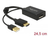 Adaptador HDMI Macho activo a DisplayPort 1.2 hembra para monitores Displayport