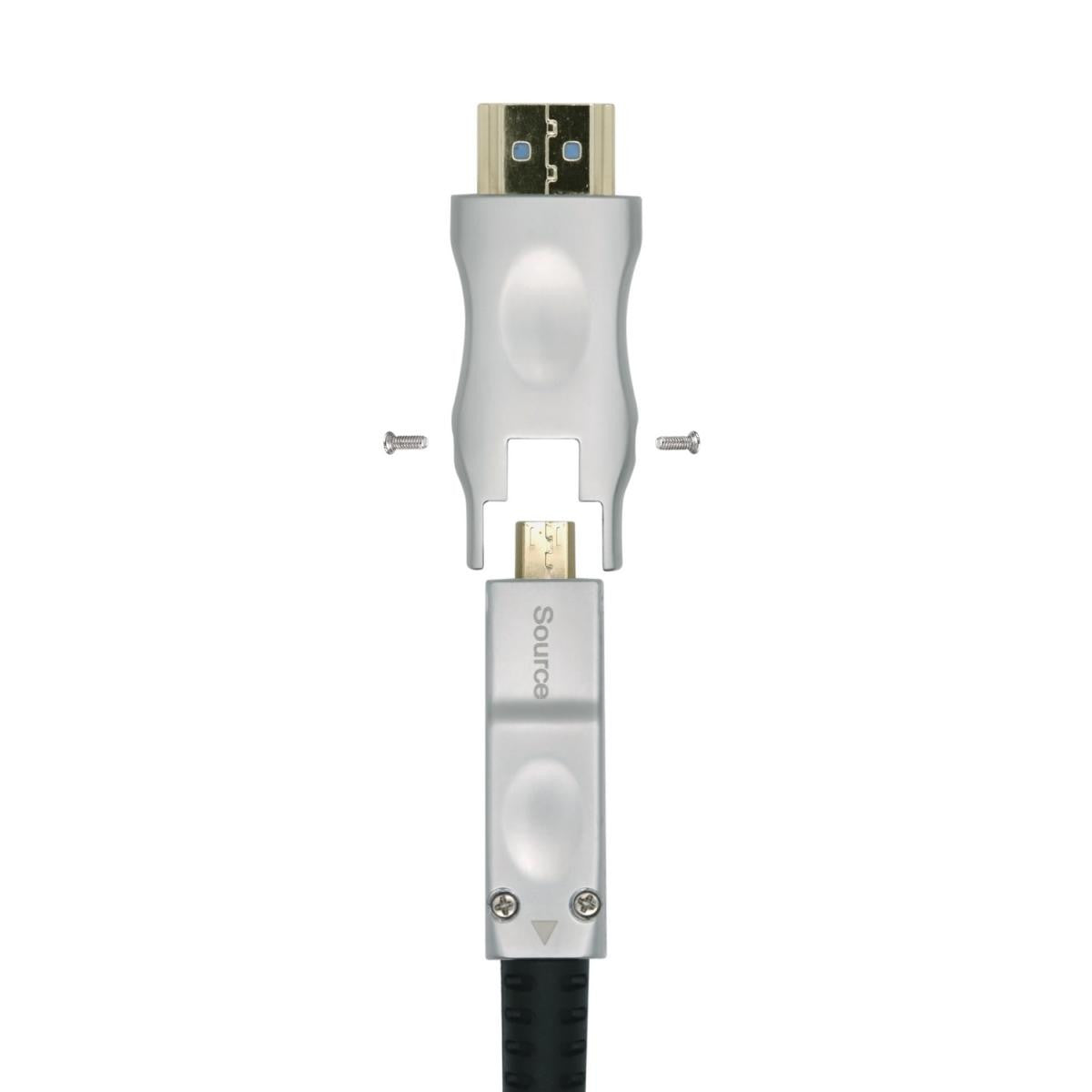 Cable HDMI V2.0 AOC desmontable Premium Alta Velocidad / HEC 4K@60Hz 4:4:4 18Gbps Negro de 30 Metros