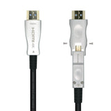 Cable HDMI V2.0 AOC desmontable Premium Alta Velocidad / HEC 4K@60Hz 4:4:4 18Gbps Negro de 30 Metros