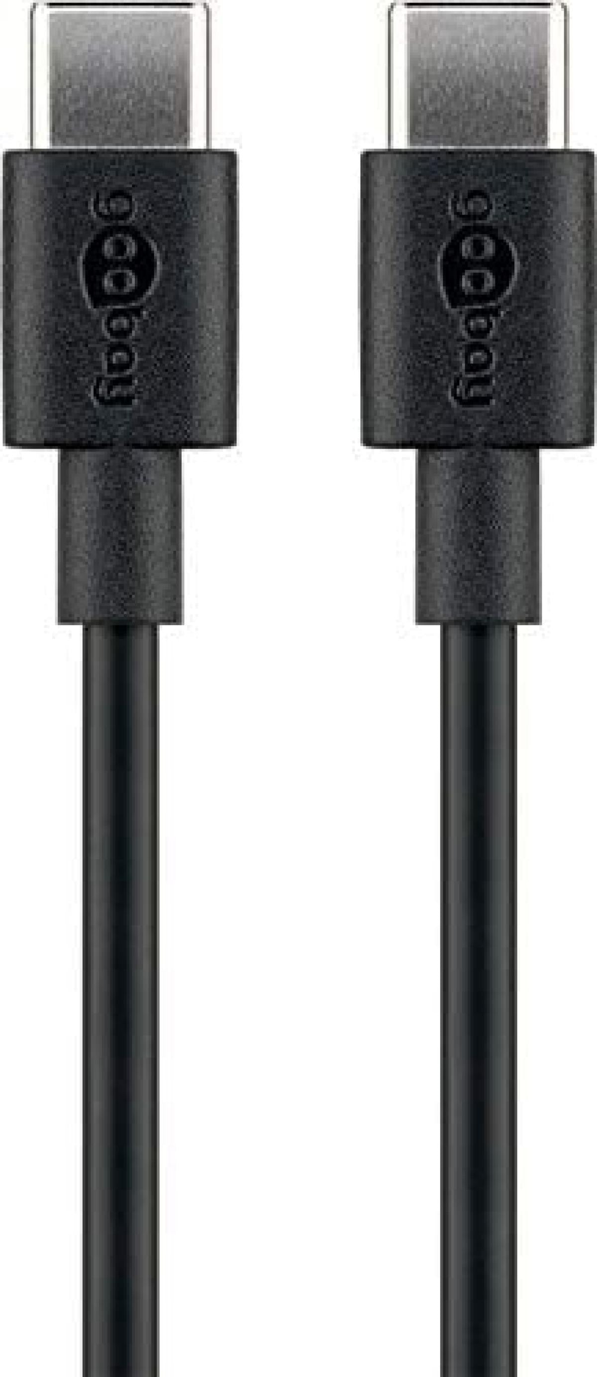 Cable de carga y sincronización USB-C™ de 60 W de 1m negro