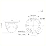 Domo HDCVI 4EN1 2M 1080P WDR Starlight IR60m 2.8mm IP67 MIC Quick-to-install