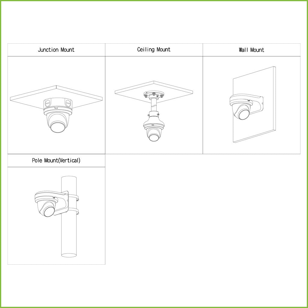 Domo HDCVI 4EN1 2M 1080P WDR Starlight IR60m 2.8mm IP67 MIC Quick-to-install