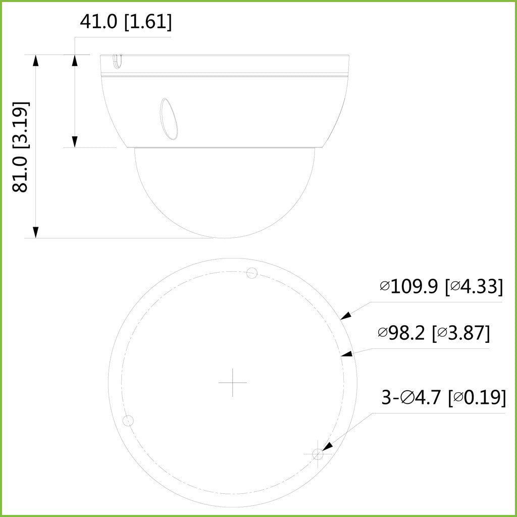 Domo HDCVI 5M DN ICR WDR Starlight IR30m 2.8mm IP67 IK10