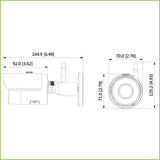 Tubular IP H265 2M DN dWDR 3DNR IR30m 3.6mm IP67 WiFi