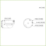 Domo IP H265 4M FULL COLOR 2.0 WDR 140dB Starlight LED40m 2.7-12VFM IK10 IP67 ePoE AUDIO MIC E/S AI