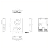 Estación Exterior para Videoportero IP 2-hilos/RJ45 PoE con Cámara 2MP IP65 IK07 160º Fisheye