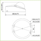 Domo HDCVI 4EN1 2M 1080P DN ICR WDR Starlight IR20m 0Lux 2.8mm IP67 IK10 MIC