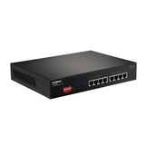 Switch PoE+ Gigabit de 8 puertos EDIMAX de largo alcance con conmutador DIP