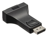 Adaptador DisplayPort, DisplayPort macho – DVI hembra, negro