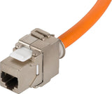 Carrete de cable de red móvil RJ45 Cat7A de 90 metros