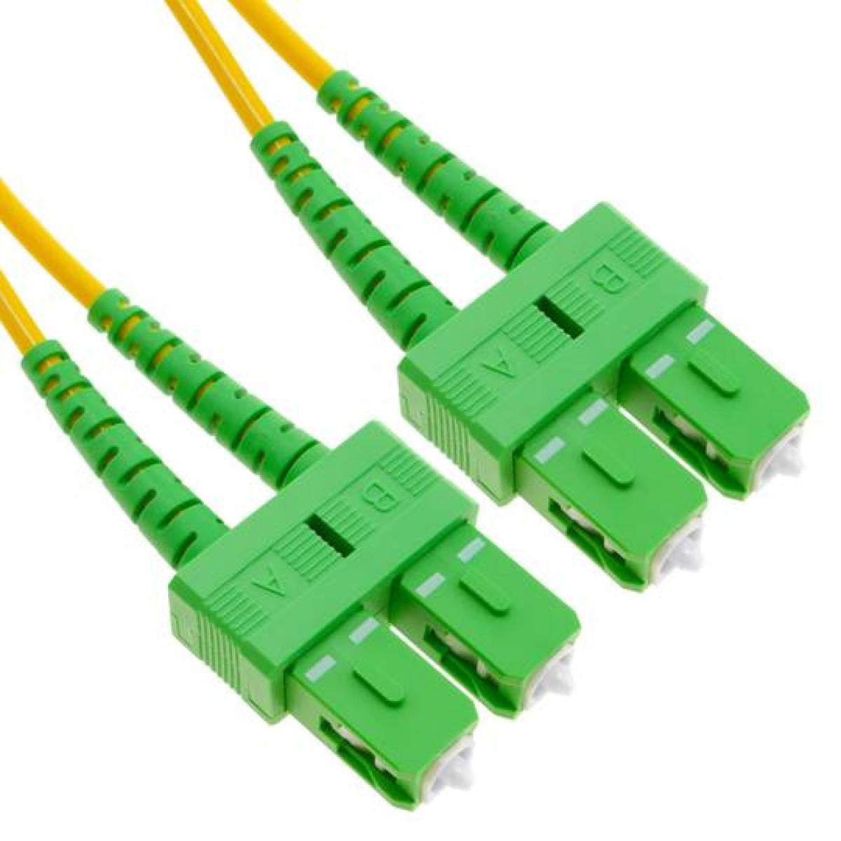 Cable de fibra óptica SC/APC a SC/APC Monomodo Dúplex OS2 de distintas medidas