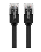 Cable Utp Cat 6 plano de 2m color negro.