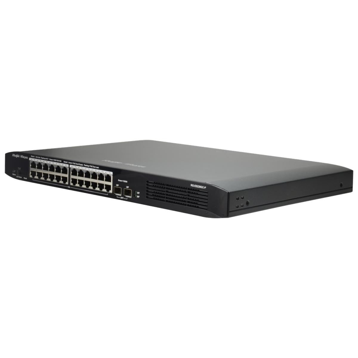 Switch PoE gestionable de 24 puertos RJ45 10/100/1000 +2 SFP 10/100/1000