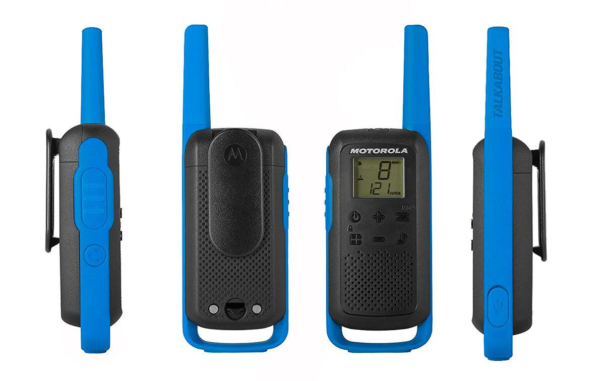 TLKRT62BLUE MOTOROLA pareja de walkies uso libre PMR446 color azul