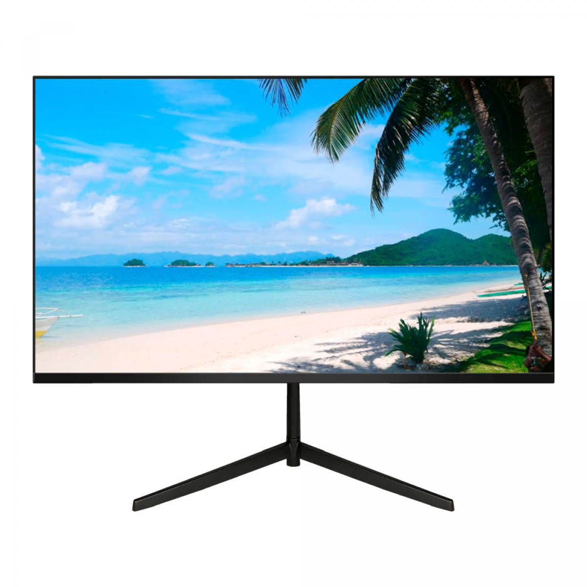 Monitor LED de 24 resolución  Full HD 1920x1080 con 2 altavoces entregados y puertos HDMI y VGA