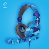 Auriculares Gaming ASGARD NJÖRD FR-TEC con micrófono camuflaje azul