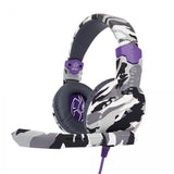 Auriculares Gaming ASGARD NJÖRD FR-TEC con micrófono camuflaje gris