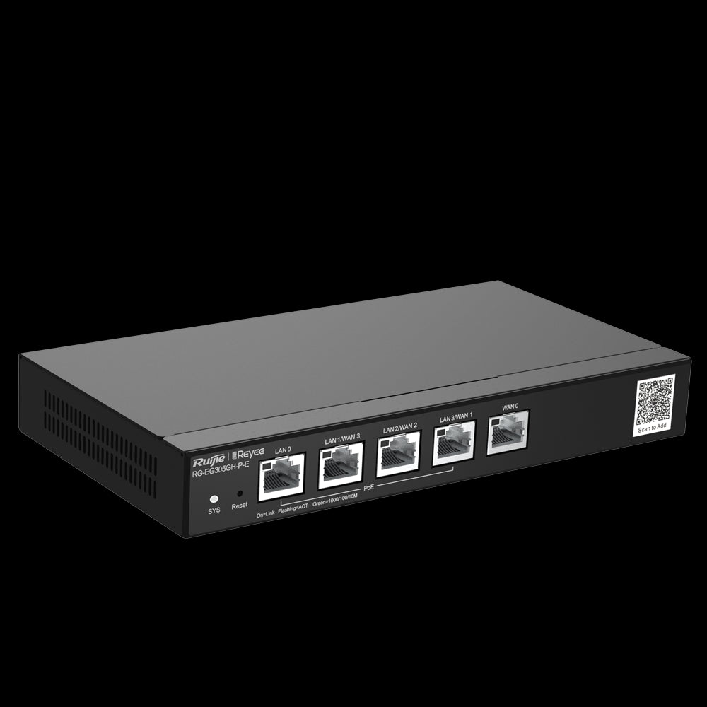 Reyee Router PoE Controlador Cloud | 4 Puertos PoE+ LAN + 1 Puerto WAN  | 5 Puertos RJ45 10/100 /1000 Mbps