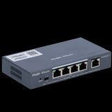 Reyee Switch PoE Cloud Gestionable de 4 puertos PoE 802.3af/at + 1 Uplink RJ45 gigalan