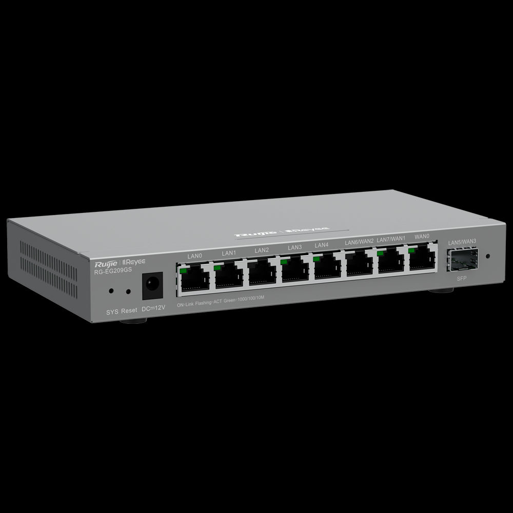 Reyee Router Controlador Gestionable de 8 Puertos RJ45 10/100 /1000 Mbps  y 1 Puerto SFP LAN/WAN