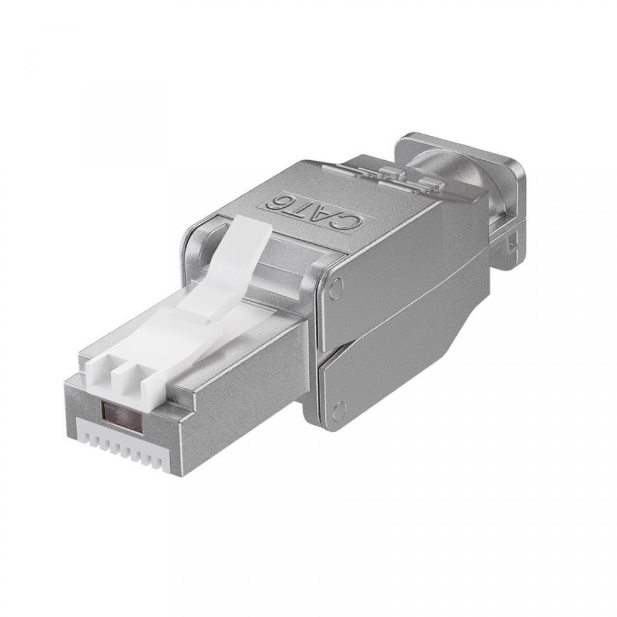 Conector de red RJ45 de CAT 6 STP blindado sin herramienta