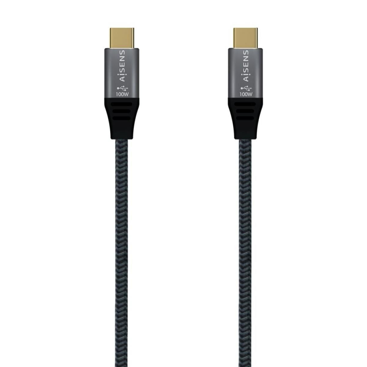 Cable USB 3.2 Gen2x2 | Tipo USB-C/M-USB-C/M| Aluminio | 20Gbps | 8K@30Hz 5A 100W E-Mark |1.5 me | Gris