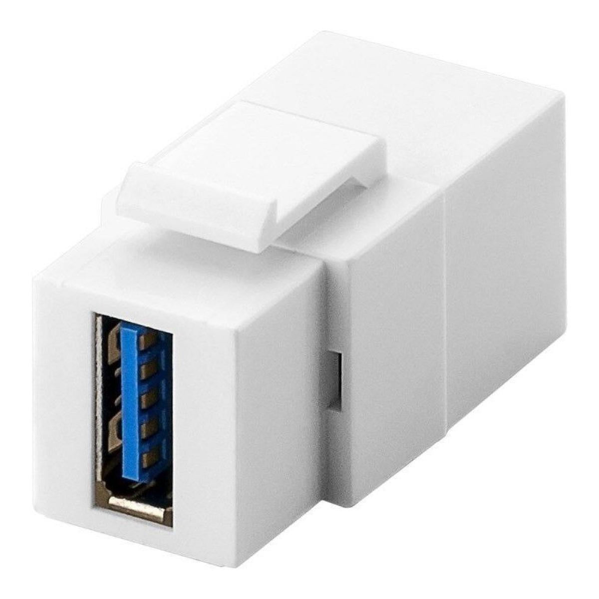 Adaptador Keystone Hembra-Hembra de 3.0 de USB-A a USB-A