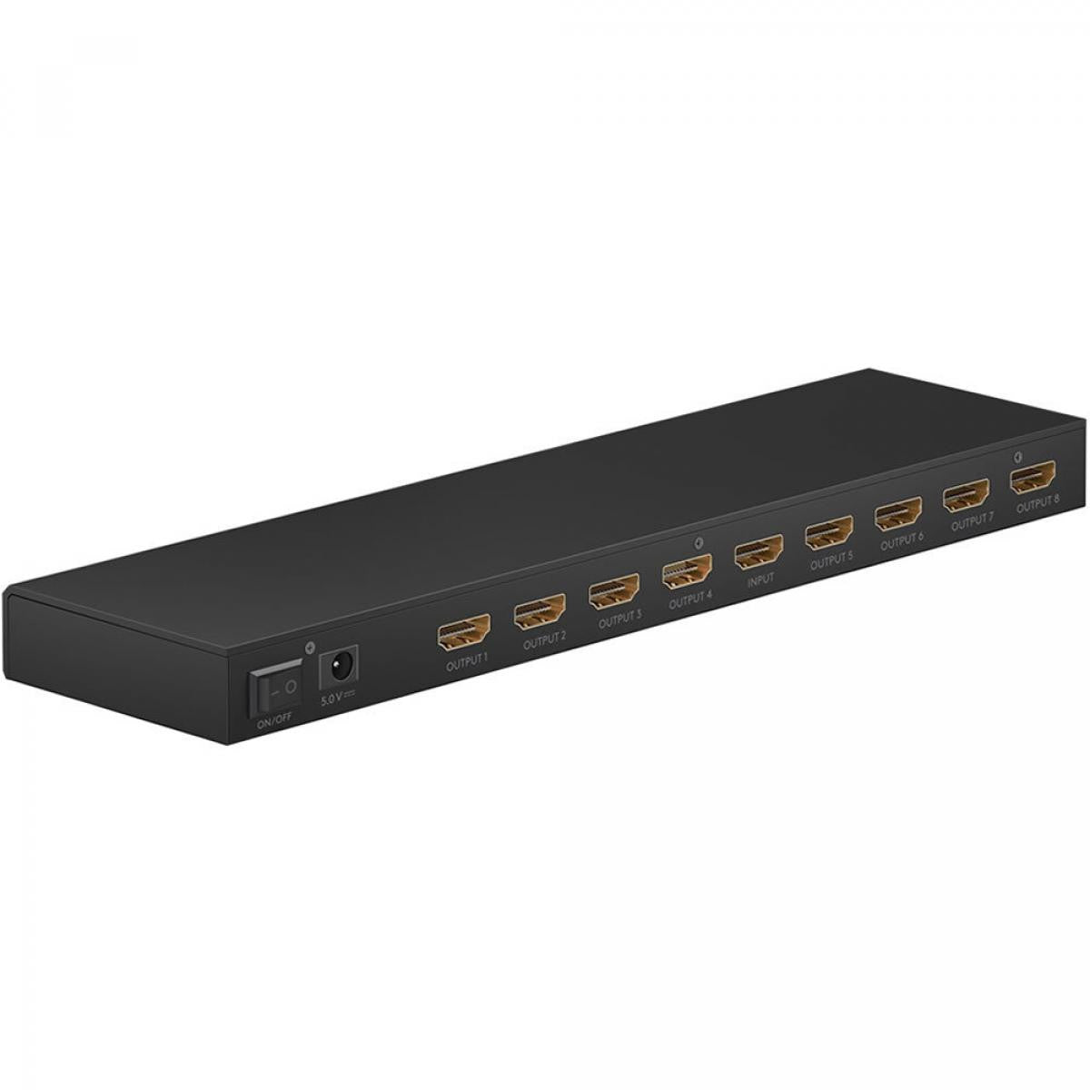 Splitter o Divisor HDMI™ 1 a 8 de resolución 4K 60 Hz, negro