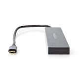 HUB GEN 3.2 10 Gbps 1 x USB-C macho a 4 x Puertos USB-C hembra con 1 x carga rápida PD 3.0