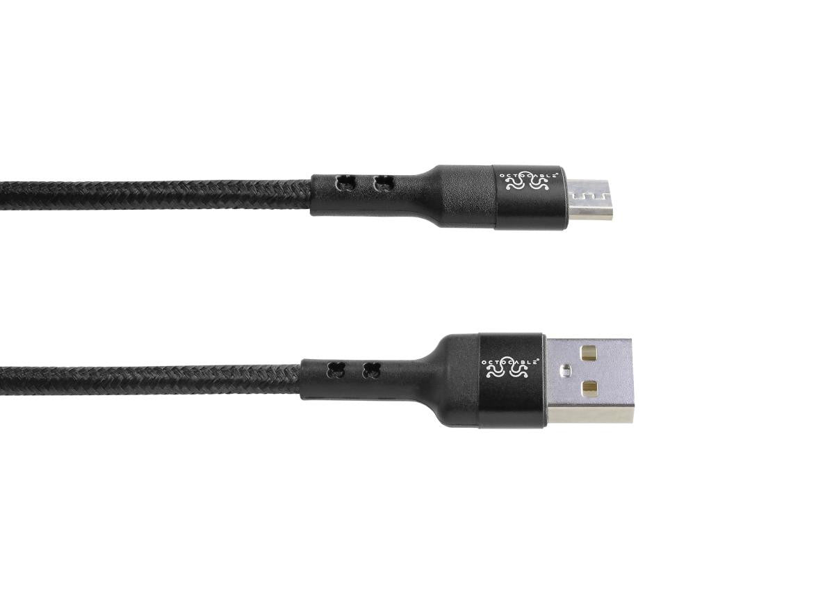 OctoCable - Cable Micro Usb 2.0 a Usb tipo A 2.0 con cable de nylon