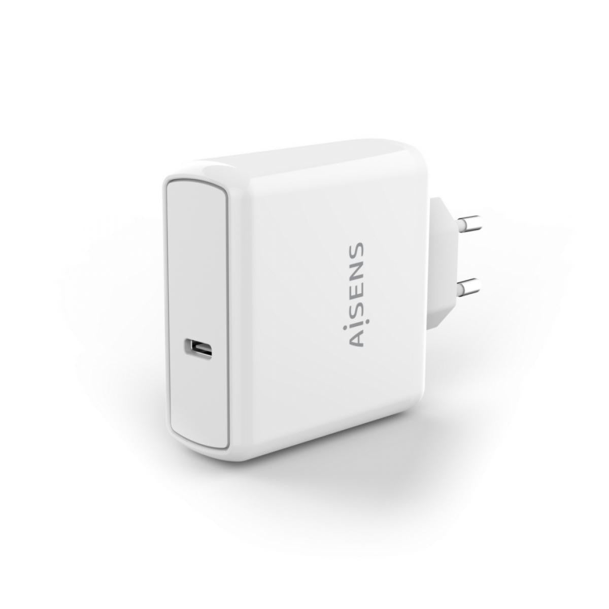 Cargador PD3.0 QC3.0 de 60W |1 Puerto | 1 x USB-C | Blanco