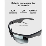 Gafas inteligentes KSIX Phoenix | Música + Dual Mic para llamadas| Táctil | Auton 6,5h | Prot UV400 | 2 lentes | Impermeables IP