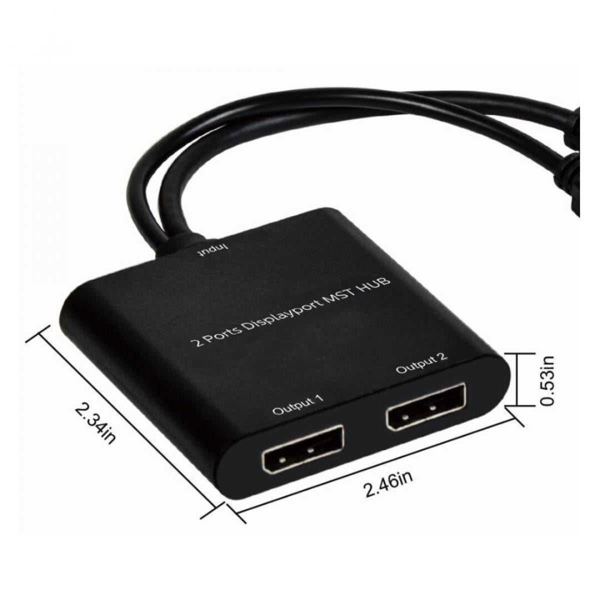 Divisor DisplayPort 4K de 2 puertos MicroConnect