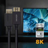 Cable HDMI V2.1 CERTIFICADO Ultra Alta Velocidad 8K@60Hz 48Gbps de 3 m | A/M-A/M| NEGRO