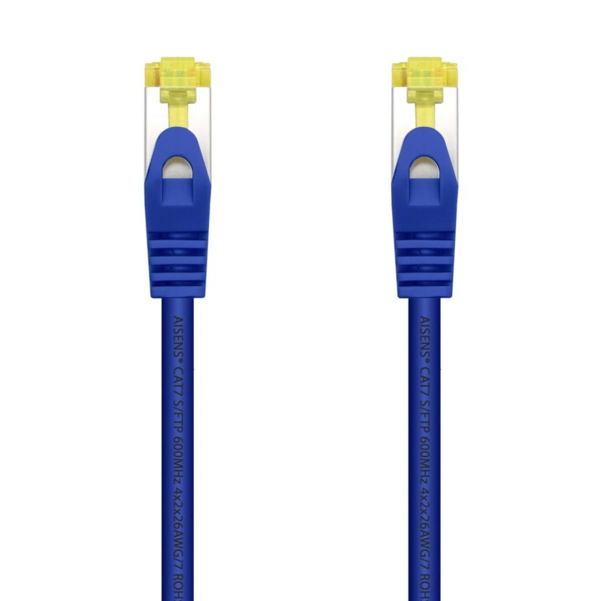 Cable RJ45 LSZH Cat.7 S/FTP de 2 metros | 600 MHz | PIMF | AWG26 - AZUL