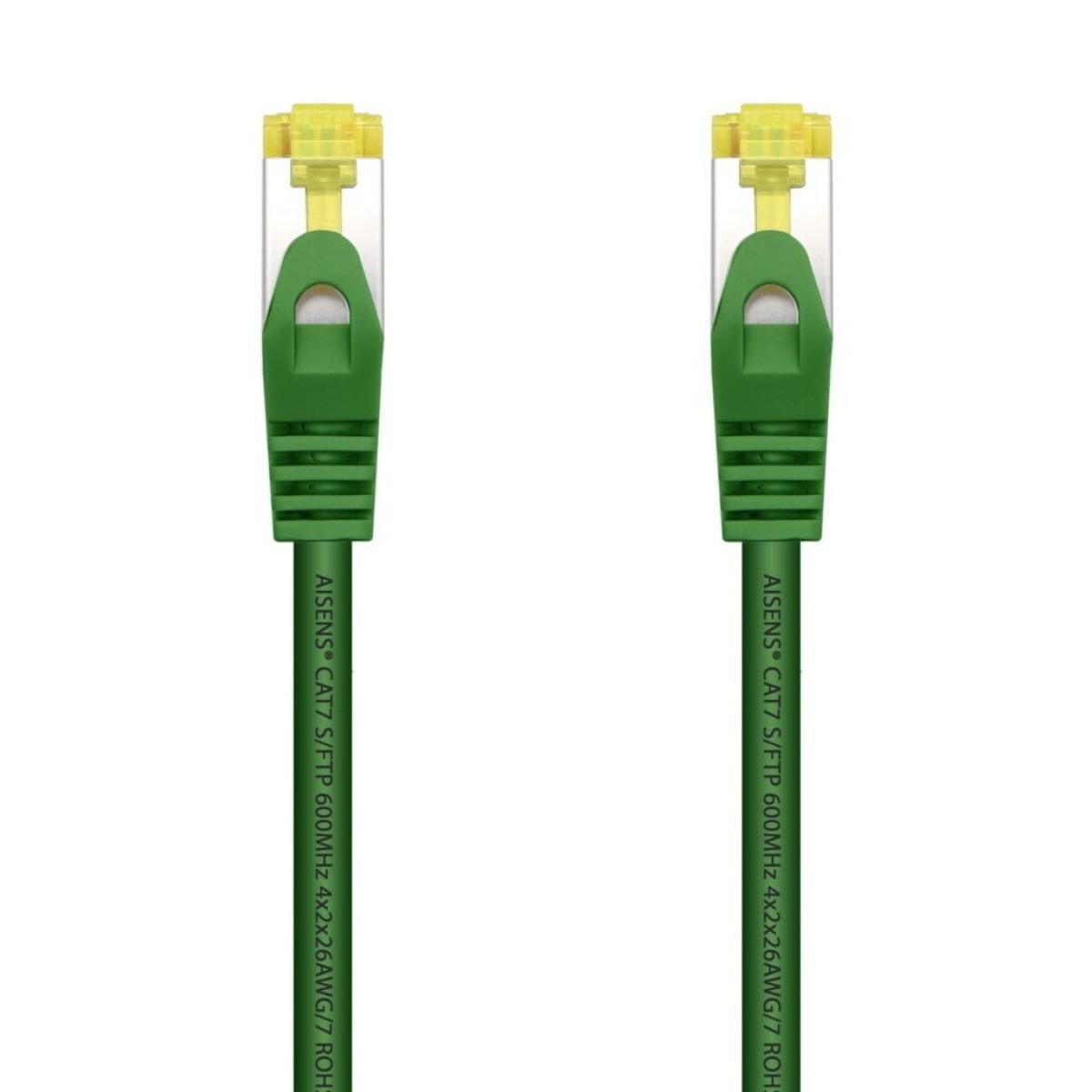 Cable RJ45 LSZH Cat.7 S/FTP de 2 metros | 600 MHz | PIMF | AWG26 - VERDE