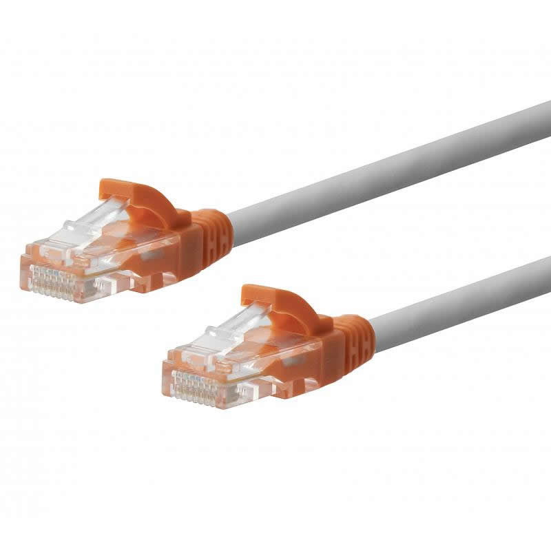 Cable Red Cat6 U/UTP LSZH CU  de distintas medidas de color gris