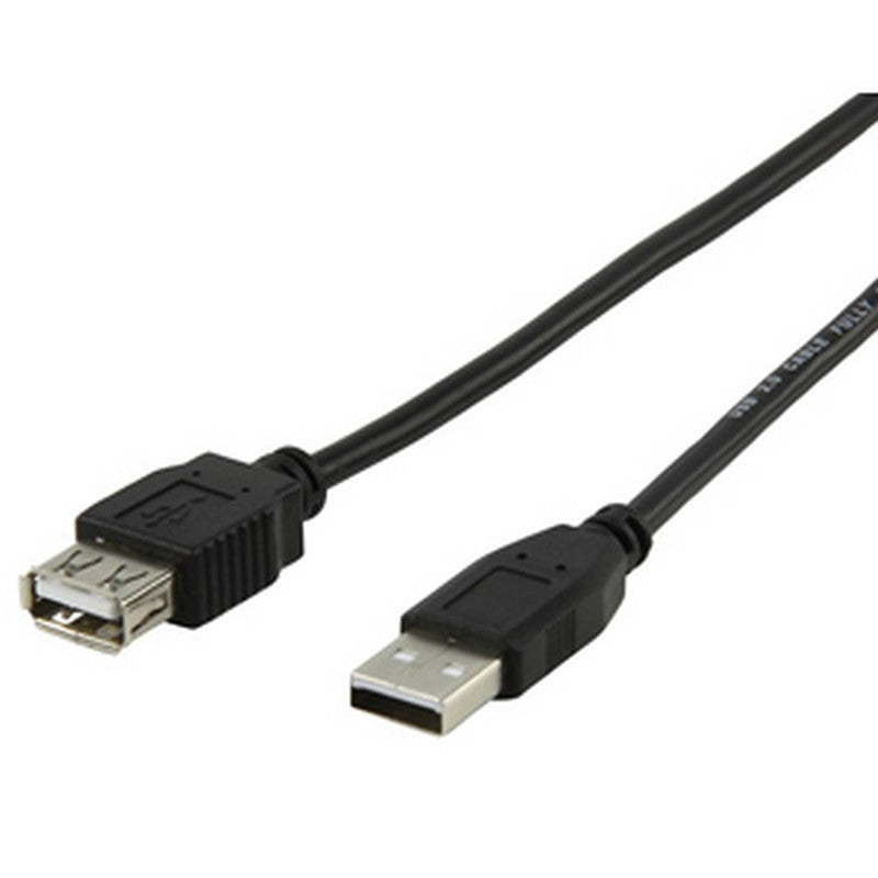 Cable Alargo de USB 2.0 de distintas medidas | Negro