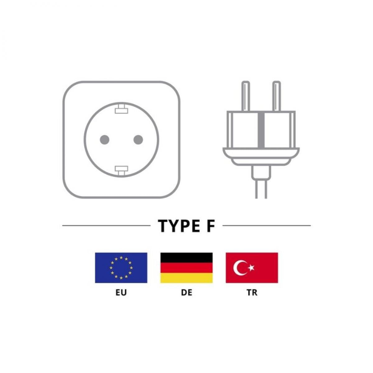 Cable de Contacto de Protección Acodado para Montaje, 5 m, Negro