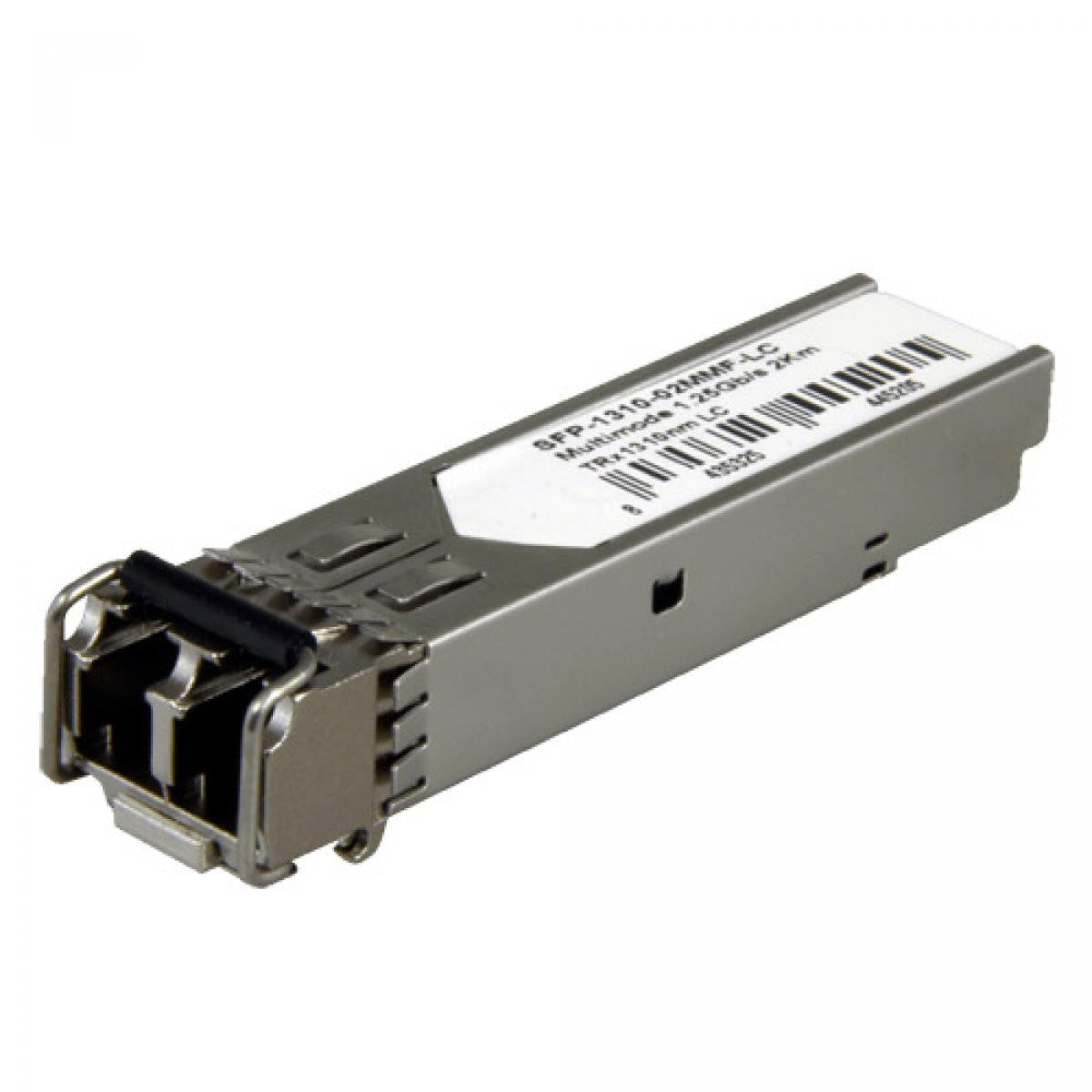 Módulo transceptor SFP | TRx 1310 nm | Fibra multimodo | Conector LC dúplex | Máximo 2 km | 1.25Gb/s | 1000Base-LX