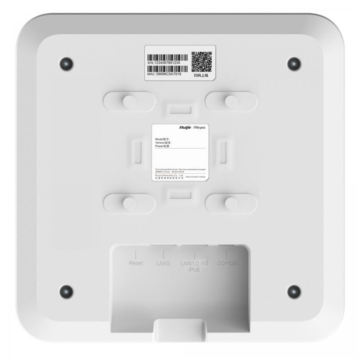 Reyee AP Omnidireccional Wi-Fi 6 de frecuencia 2.4 y 5 GHz de hasta 3000 Mbps - 160MHz