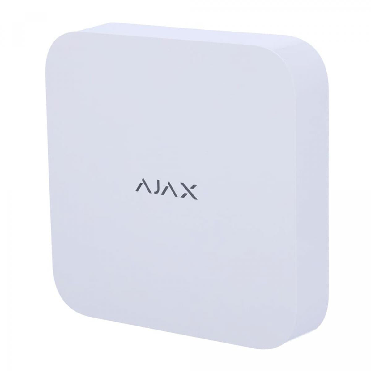 Grabador Ajax NVR de 8 canales de Resolución hasta 4K (25/30 FPS) y espacio para 1HDD de hasta 16 TB - Blanco