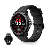 Smartwatch KSIX - GPS - Modo deporte y salud - Asistente de voz - Pantalla 1,38 - Aut. 7 días - Sumergible, Negro