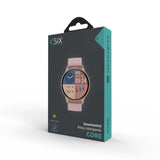 Smartwatch Ksix Core - Pantalla 1,43”- Aut. 5 días - Modo deporte y salud - Llamadas - Asistentes de voz -Sumergible -  Rosa