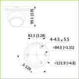 Cámara Domo IP de 2MP PoE con AI y MC integrado | SD | H265 | DN Smart WDR | Starlight IVS | SMD | IR40m 2.7-13.5vfm Ip67