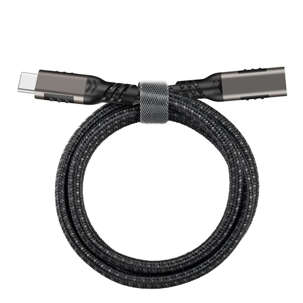 Cable QGEEM -  USB-C M/H de 10Gbps de 1,5 metros | 100W | 4K/60Hz | 20V/5A  | Compatible para Thunderbolt 3/4 Función completa