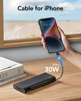 Powerbank VEGER - 25000mAh - móviles y portátiles - conectores Lightning/USB-A,C - Carga rápida de 130W para portátil