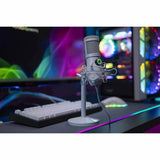 Micrófono Streaming MARSGAMING - Estudio Profesional LED | Mute | USB+Jack 3.5mm | Blanco