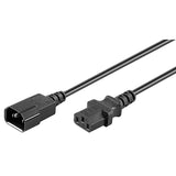 Alargo de Cable de Alimentación C14 - C13 | De Distintas Medidas Disponibles - Negro