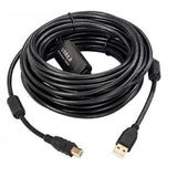 Cable USB 2.0 Tipo A Macho B de distintas medidas - Negro